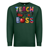Sports Green teach like a boss Premium Sweatshirt - NancyCooperArtShop