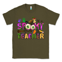 Army Green spooky teacher Classic Tee - AdoDesignShop