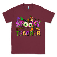 Burgundy spooky teacher Classic Tee - AdoDesignShop