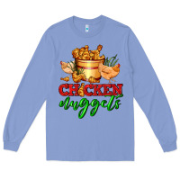 Colony Blue chicken nuggets Long Sleeve Tee - AdoDesignShop