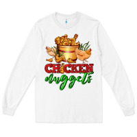 White chicken nuggets Long Sleeve Tee - AdoDesignShop