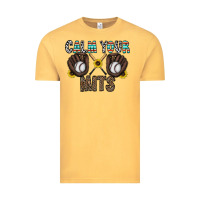 Vintage Mustard calm your mits baseball Vintage Tee - CowhideDigitalArt