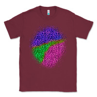 Burgundy halloween leopard patch 1 Classic Tee - BundleAndBundleShop