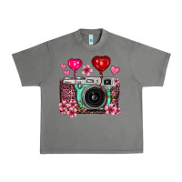 Tornado floral heart pink leopard vintage camera Urban Heavy Tee - FaDigitalArtStudio