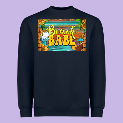 Beach Babe Skinny Metal Can Holder Heavyweight Sweatshirt Designed By Hra Design Shop