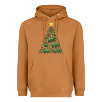 Meerkat dinosaur christmas tree Heavyweight Hoodie - MaliasSmallBusiness