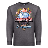 Charcoal Heather America ice cream Premium Sweatshirt - NancyCooperArtShop