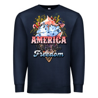 Navy America ice cream Premium Sweatshirt - NancyCooperArtShop