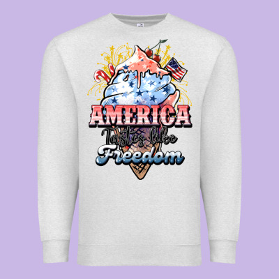 America Ice Cream Premium Sweatshirt Designed By Nancycooperartshop