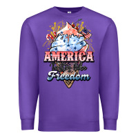 Purple America ice cream Premium Sweatshirt - NancyCooperArtShop
