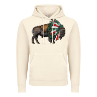 Vintage Artic mexican bison with indian headdress Vintage Hoodie - RanaPortraitStore