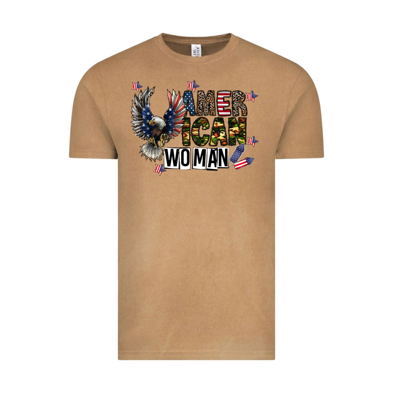 American Woman Vintage Tee by CowhideDigitalArt | Teevron