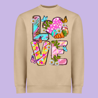Love Easter Heavyweight Sweatshirt Designed By Neo Western