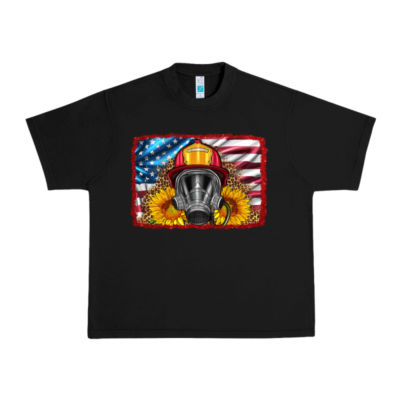 Firefighter Air Mask And Sunflower Urban Heavy Tee by HRA Design Shop | Teevron