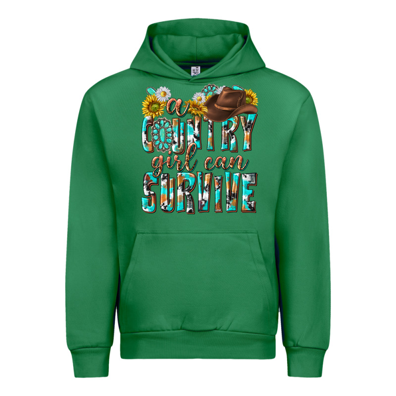 Western A Country Girl Can Survive Urban Hoodie by texasbilliewilder | Teevron