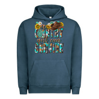 Pigment Midnight Navy Western a Country Girl Can Survive Urban Hoodie - texasbilliewilder