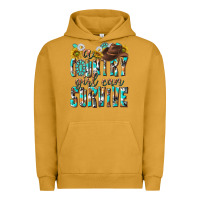 Pigment Peanut Butter Western a Country Girl Can Survive Urban Hoodie - texasbilliewilder