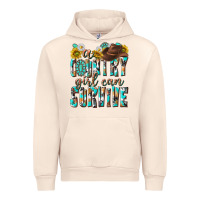 Sandshell Western a Country Girl Can Survive Urban Hoodie - texasbilliewilder
