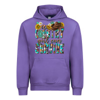 Tulip Western a Country Girl Can Survive Urban Hoodie - texasbilliewilder
