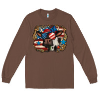 Chestnut 4th of july cow Long Sleeve Tee - Jasminsmagicworld