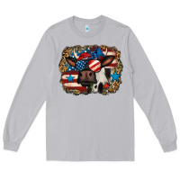 Moon Dust 4th of july cow Long Sleeve Tee - Jasminsmagicworld