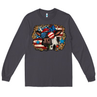 Smoke 4th of july cow Long Sleeve Tee - Jasminsmagicworld
