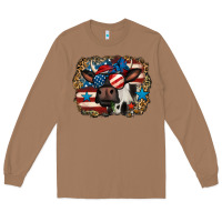 Toasted Coconut 4th of july cow Long Sleeve Tee - Jasminsmagicworld