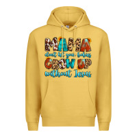 Antique Gold mama dont let your babies grow up without jesus Premium Hoodie - Artiststas
