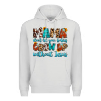 Dove Grey mama dont let your babies grow up without jesus Premium Hoodie - Artiststas