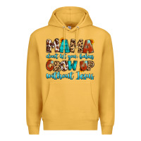 Mustard mama dont let your babies grow up without jesus Premium Hoodie - Artiststas