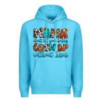 Ocean Blue mama dont let your babies grow up without jesus Premium Hoodie - Artiststas