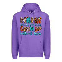 Purple mama dont let your babies grow up without jesus Premium Hoodie - Artiststas