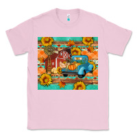 Bubblegum Pink Farm life fall barn and truck Classic Tee - Artiststas