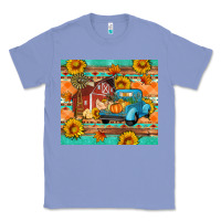 Colony Blue Farm life fall barn and truck Classic Tee - Artiststas