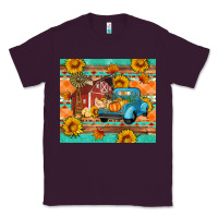 Plum Farm life fall barn and truck Classic Tee - Artiststas