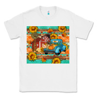 White Farm life fall barn and truck Classic Tee - Artiststas