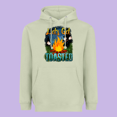 Lets Get Toasted Heavyweight Hoodie Designed By Nancycooperartshop