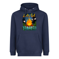 Navy lets get toasted Heavyweight Hoodie - NancyCooperArtShop