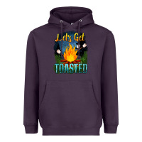 Plum lets get toasted Heavyweight Hoodie - NancyCooperArtShop