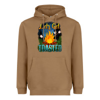 Toasted Coconut lets get toasted Heavyweight Hoodie - NancyCooperArtShop