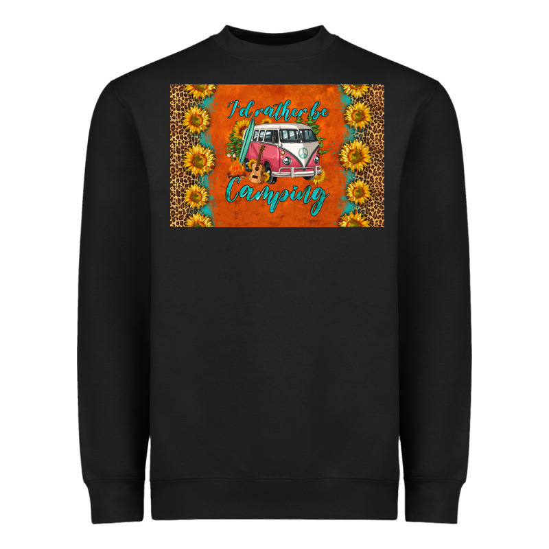 I'd Rather Be Camping Skinny Metal Can Holder Heavyweight Sweatshirt by HRA Design Shop | Teevron