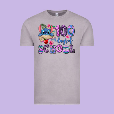 100 Days Of School Vintage Tee Designed By Adodesignshop