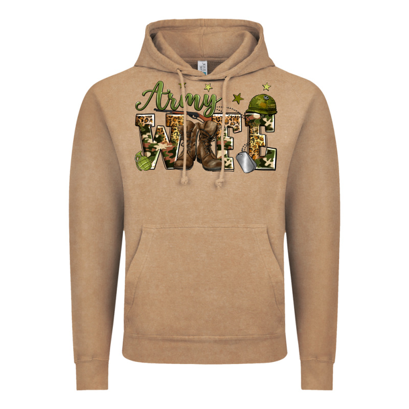 Army Wife Vintage Hoodie by Zillion Design Studio | Teevron