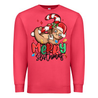 Cardinal merry slothmas Premium Sweatshirt - MaliasSmallBusiness