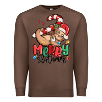 Chestnut merry slothmas Premium Sweatshirt - MaliasSmallBusiness