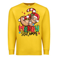 Lemon merry slothmas Premium Sweatshirt - MaliasSmallBusiness