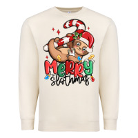 Sandshell merry slothmas Premium Sweatshirt - MaliasSmallBusiness