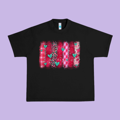 Valentines Day Brushstroke Urban Heavy Tee Designed By Oliviacreatesart