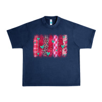 Navy valentines day brushstroke Urban Heavy Tee - OliviaCreatesArt