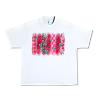 White valentines day brushstroke Urban Heavy Tee - OliviaCreatesArt
